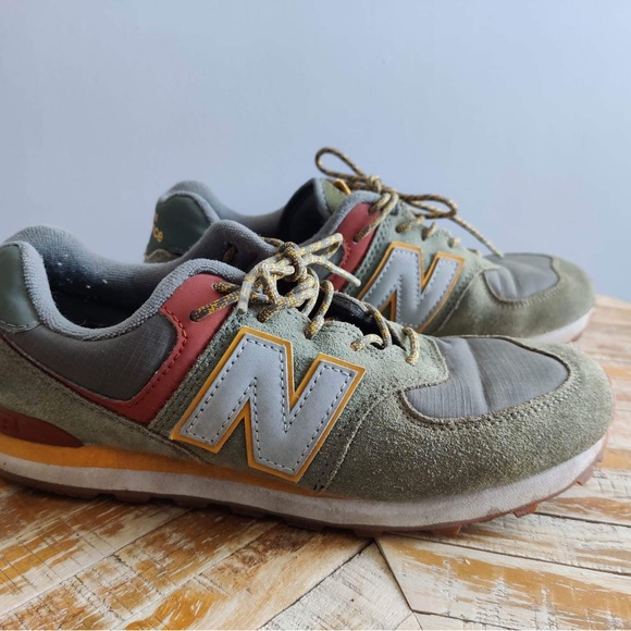 New Balance 574 Slate Green - Picture 1 of 2